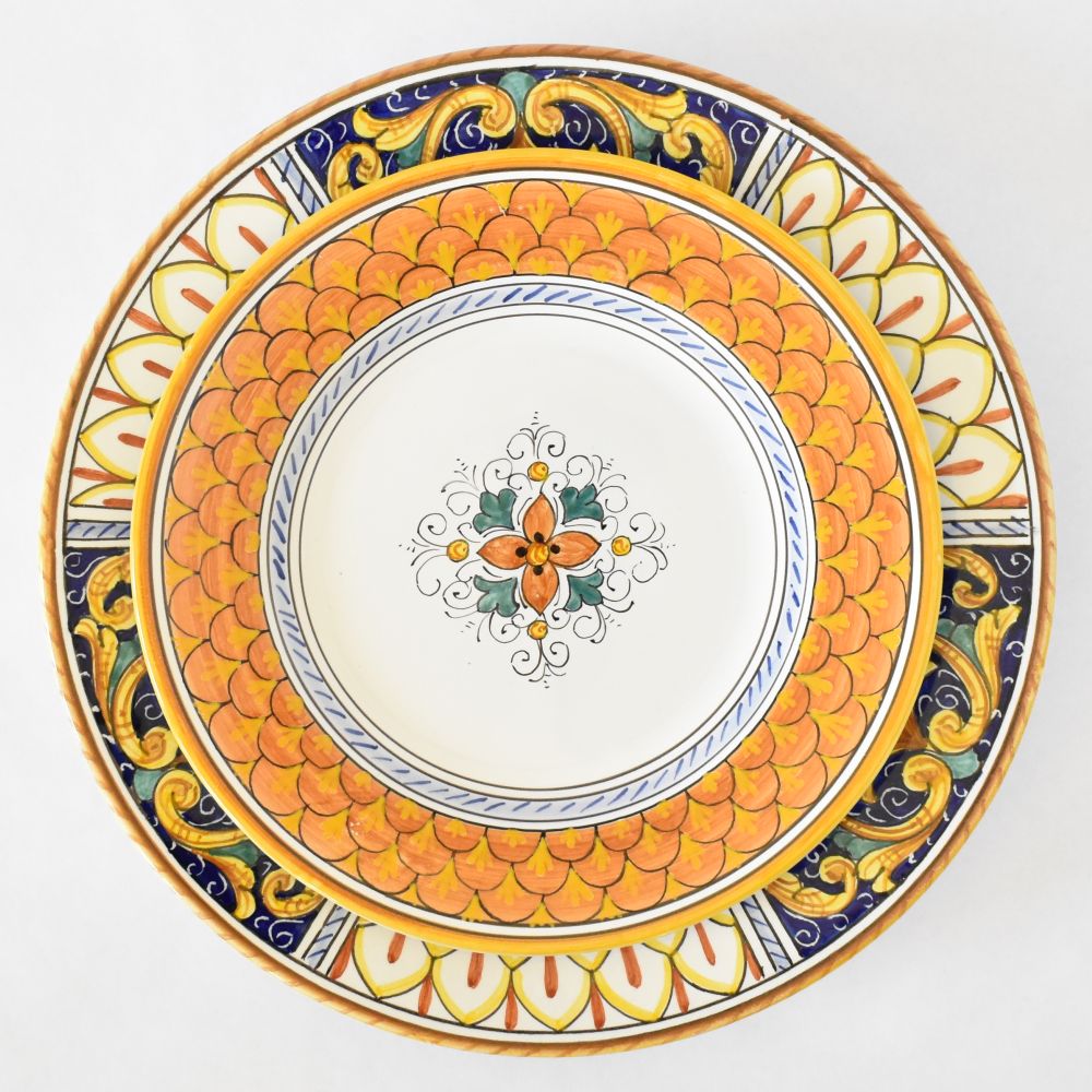 Piatto da insalata in terracotta Squame