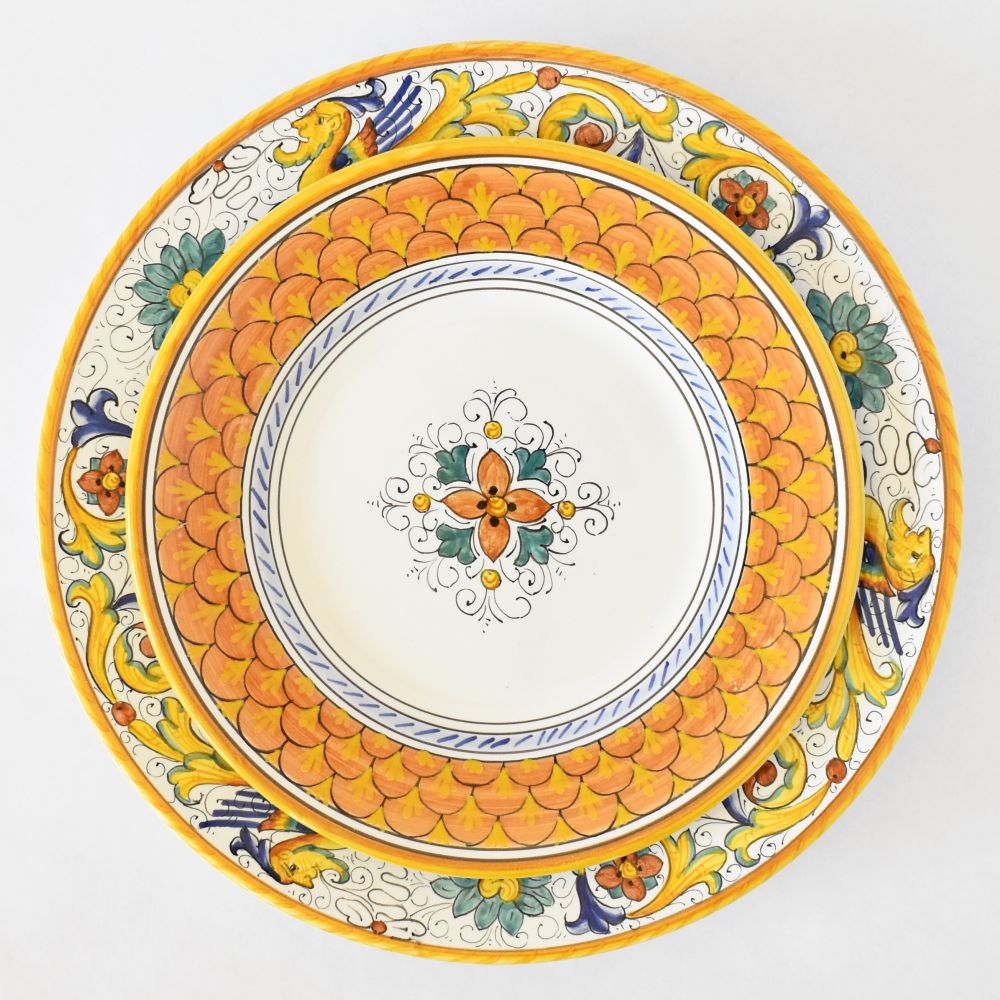 Piatto da insalata in terracotta Squame