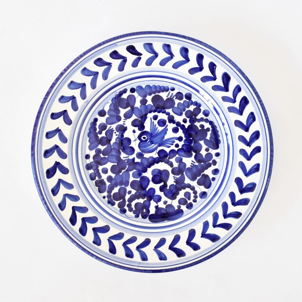Piatto insalata Arabesco Blu Cobalto