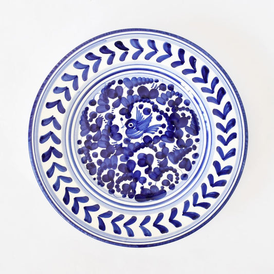 Piatto insalata Arabesco Blu Cobalto