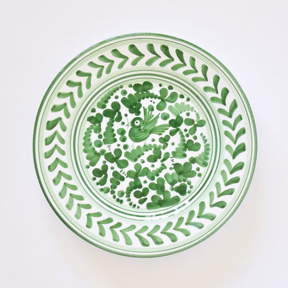 Piatto da insalata verde Arabesco