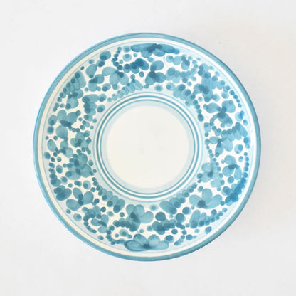 Tazza da cappuccino e piattino Arabesco Turquoise