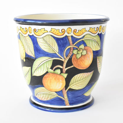Fioriera con piede Cachi e Limoni 33 cm