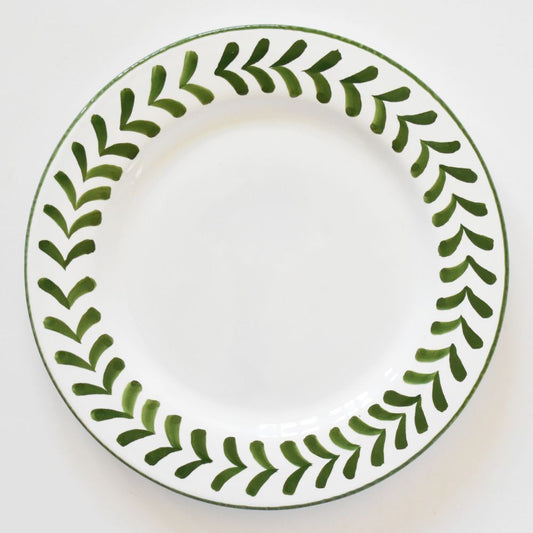 Semplice Frecce Piatto piano Verde