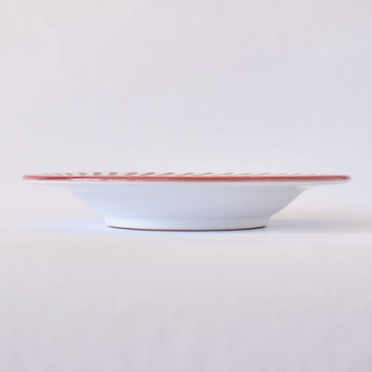 Zuppiera con bordo Semplice Frecce Rosso