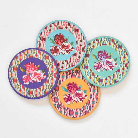 Sottobicchieri per bevande Lisa Corti Dali Peony - set da 4