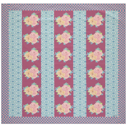 Lisa Corti Corolla Frida Magenta tovaglia quadrata 180x180cm panno