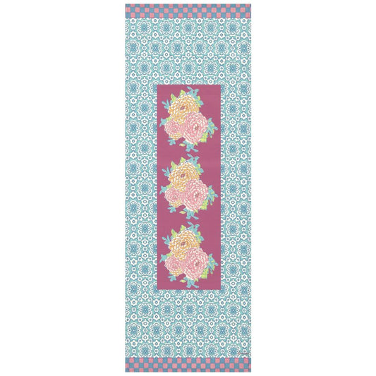 Lisa Corti Corolla Frida Magenta runner da tavolo 50x150cm doppio tappeto