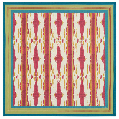 Tovaglia quadrata piccola Lisa Corti Flame Aubergine Gold 110x110cm