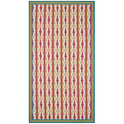 Lisa Corti Flame Aubergine Gold tovaglia da pranzo in cotone 180x350cm