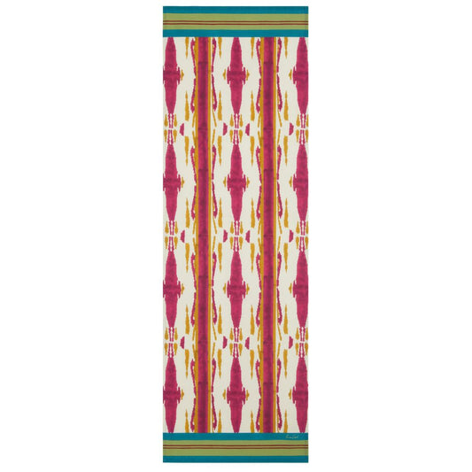Lisa Corti Flame Aubergine Gold runner da tavolo 50x150cm doppio tappeto