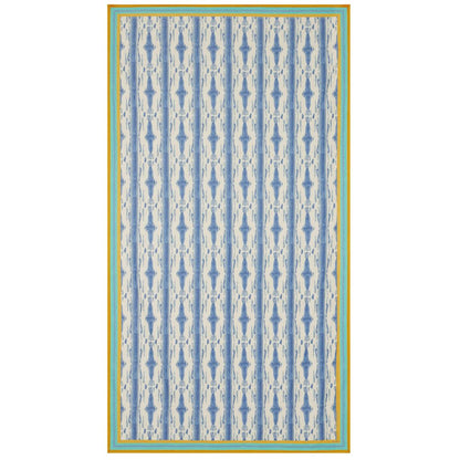 Lisa Corti Flame Blue Pervinch tovaglia da pranzo 180x350cm