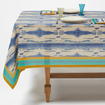 Lisa Corti Flame Blue Pervinch tovaglia da pranzo 180x350cm