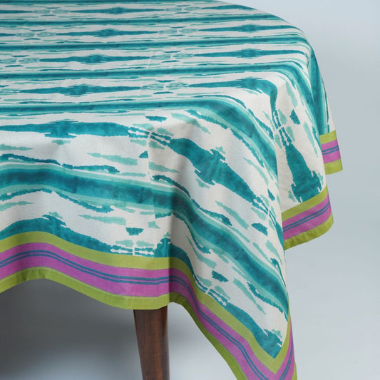 Lisa Corti Flame Peacock Veronese tovaglia quadrata 180x180cm