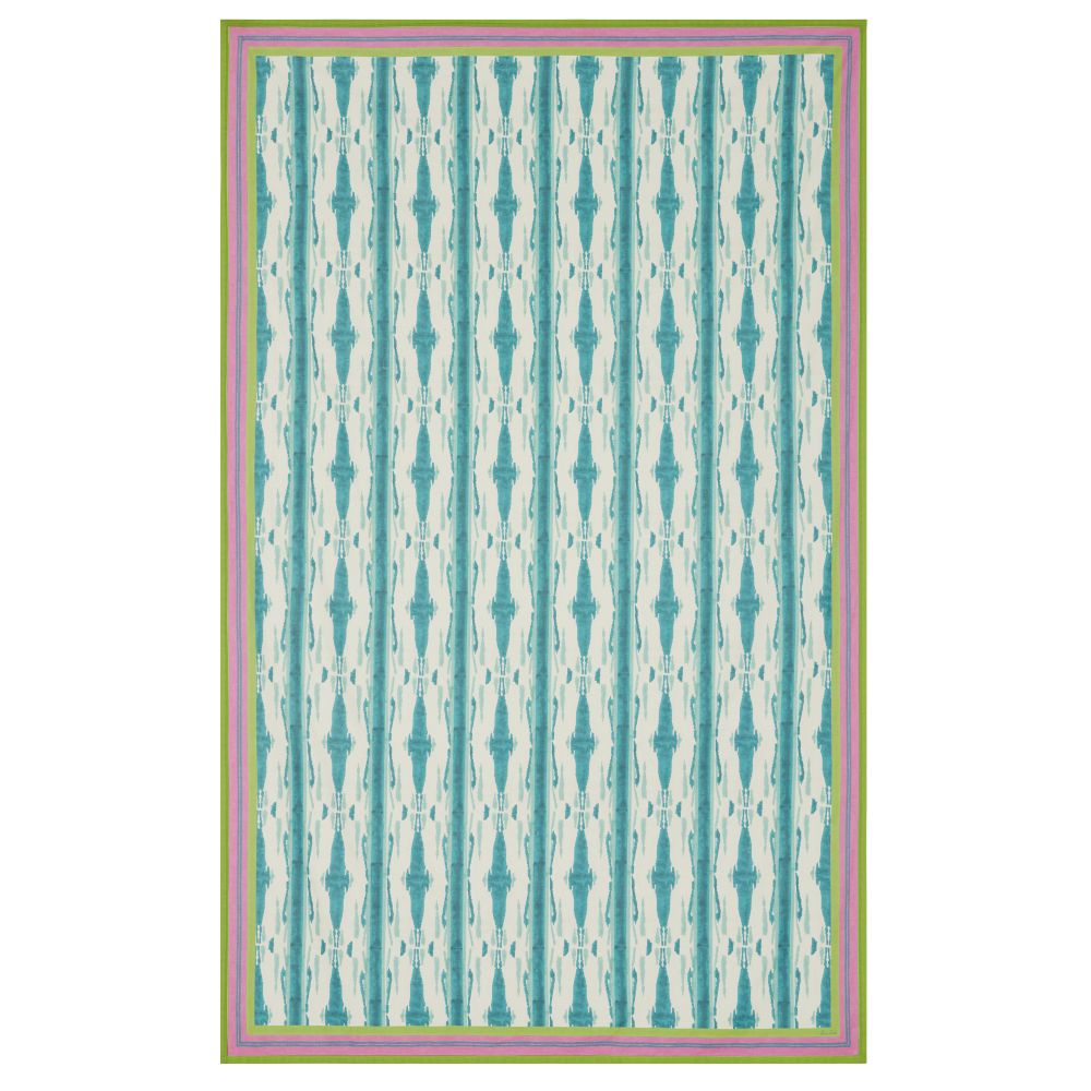 Tovaglia stampata Lisa Corti Flame Peacock Veronese 180x270cm