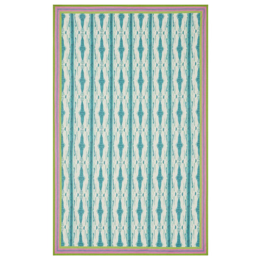 Tovaglia stampata Lisa Corti Flame Peacock Veronese 180x270cm