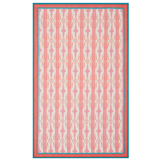 Tovaglia stampata Lisa Corti Flame Pink Lacquer Red 180x270cm