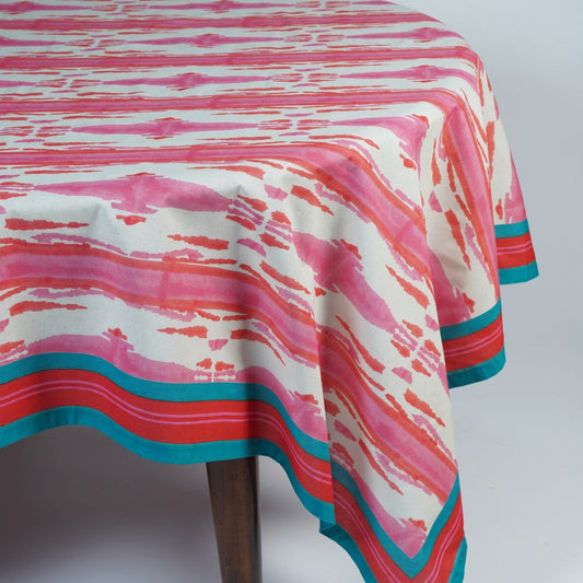 Tovaglia quadrata Lisa Corti Flame Pink Lacquer Red 180x180cm