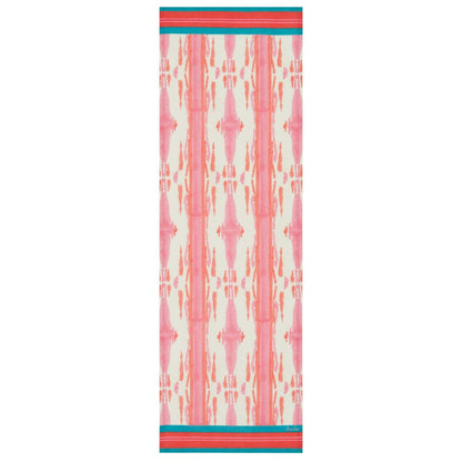 Lisa Corti Flame Pink Lacquer Red Runner da tavolo 50x150cm doppio tappeto
