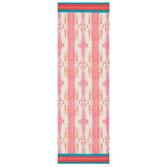 Lisa Corti Flame Pink Lacquer Red Runner da tavolo 50x150cm doppio tappeto
