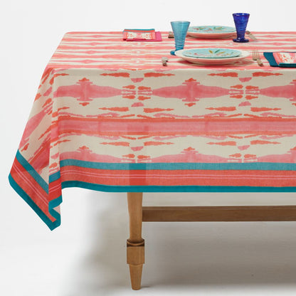Lisa Corti Flame Pink Lacquer Red tovaglia da pranzo 180x350cm