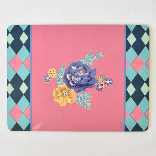 Lisa Corti Losanga Tovaglietta rosa con retro in sughero - 30x40 cm
