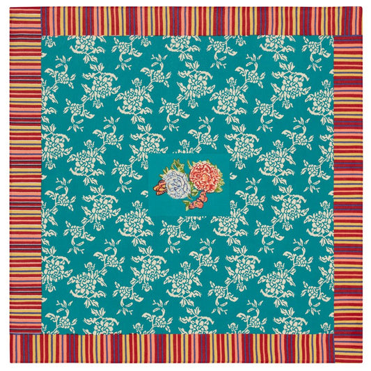 Lisa Corti Kandem Queen Green tovaglia quadrata piccola in tessuto 110x110cm