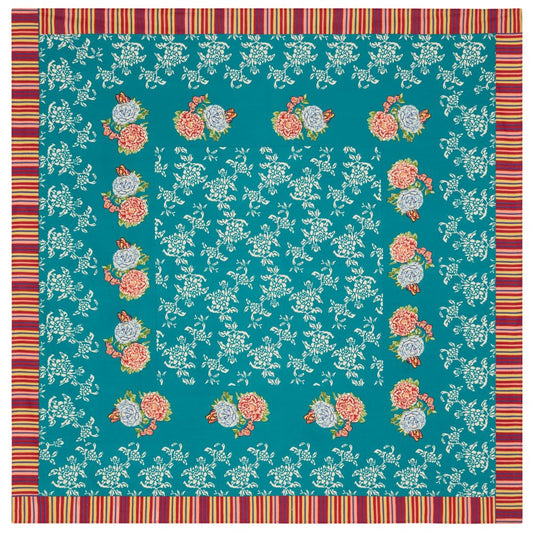 Lisa Corti Kandem Queen Green tovaglia quadrata 180x180cm