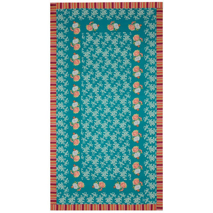 Lisa Corti Kandem Queen Green tovaglia da pranzo in cotone 180x350cm