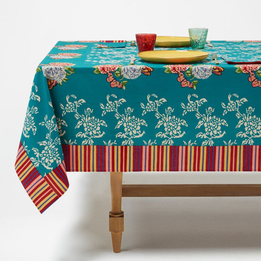 Tovaglia rettangolare Lisa Corti Kandem Queen Green 140x240cm