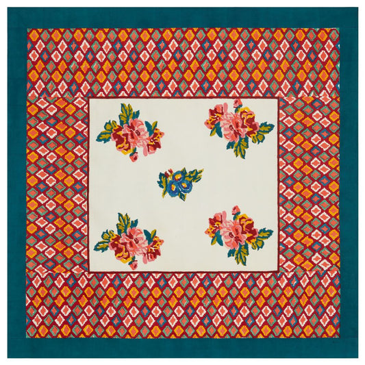 Lisa Corti Lisa Bouquet Crema tovaglia quadrata 180x180cm