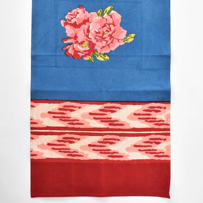 Lisa Corti Nina's Rose Blue tovaglia doppia 50x150cm