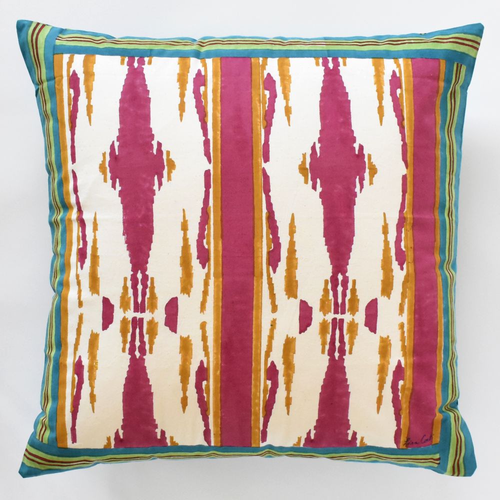 Cuscino Lisa Corti Flame Aubergine Gold Euro 60x60cm
