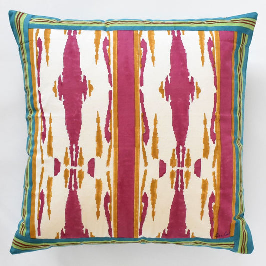 Cuscino Lisa Corti Flame Aubergine Gold Euro 60x60cm