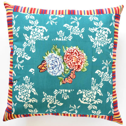 Cuscino Lisa Corti Kandem Queen Green Euro 60x60cm