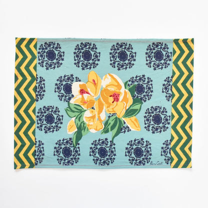 Tovagliette in tela di cotone Lisa Corti Planet Blue Celadon 35x48cm - set da 4