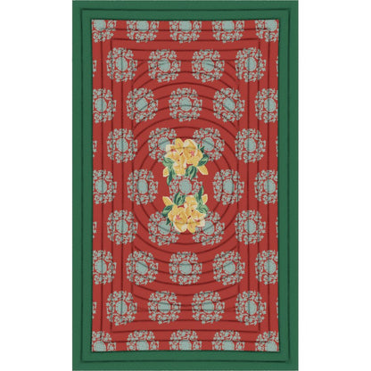 Trapunta per bambini Lisa Corti Planet Blue Celadon, 110x180 cm