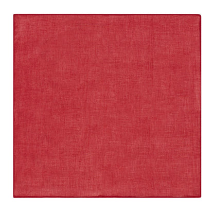 Lisa Corti Cherry Red tovaglioli in organza di cotone set da 6