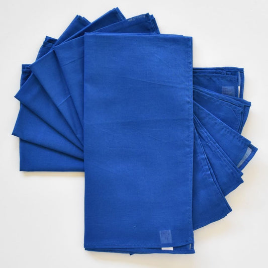 Lisa Corti China Blue set di 6 tovaglioli in organza di cotone