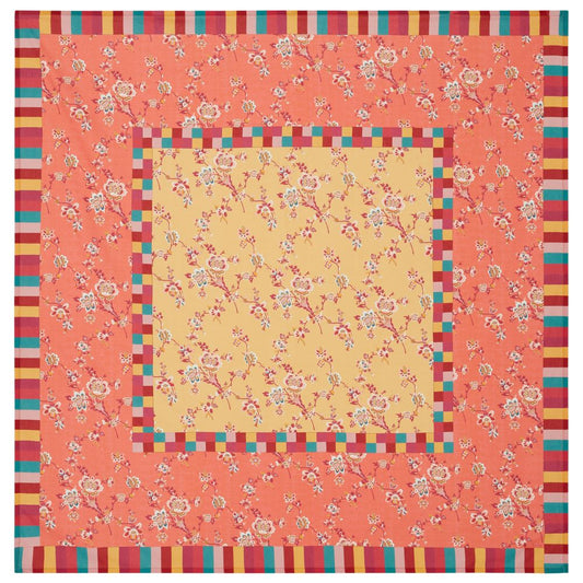 Tovaglia Lisa Corti Swiss Geranium Yellow quadrata 220x220cm