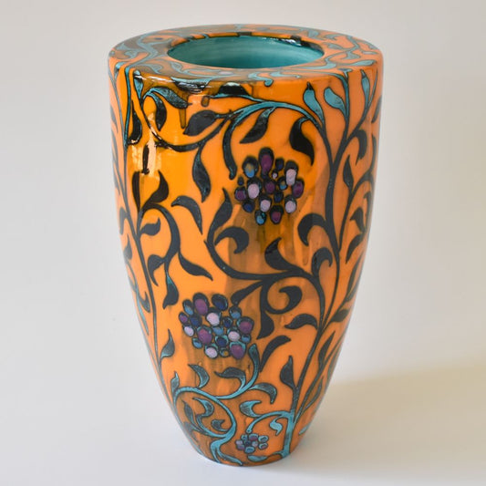 Marino Moretti Vaso a doppia parete con fiori