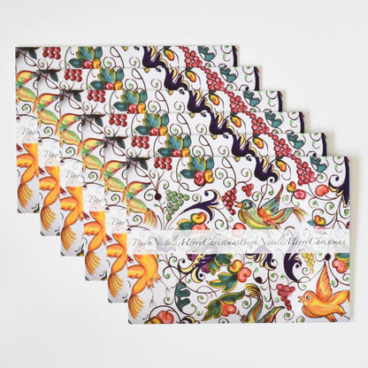 Bellezza Home Set di 6 biglietti di auguri natalizi