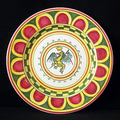 Piatto insalata Drago Palio di Siena