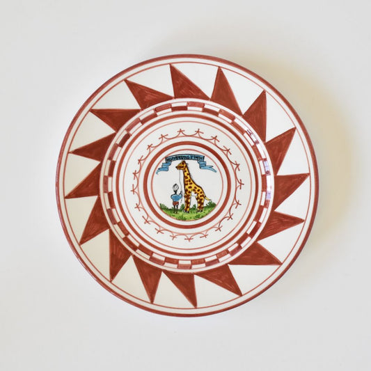 Piatto da dessert Giraffa Palio di Siena