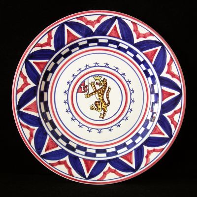 Piatto insalata Palio di Siena Leopardo