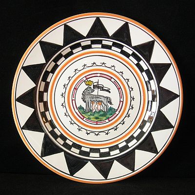 Piatto Insalata Palio di Siena Lupa