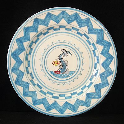 Piatto insalata Palio di Siena Wave
