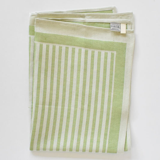 Tessitura Pardi Asciugapiatti Iris Stripe Verde