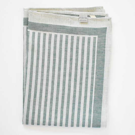 Tessitura Pardi Asciugapiatti Iris Stripe Jade Green