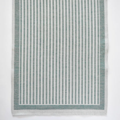 Tessitura Pardi Asciugapiatti Iris Stripe Jade Green
